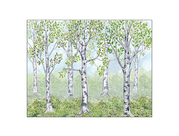 Painel de Festa Horizontal 1,55 X 1,20 - Floresta das Árvores 007