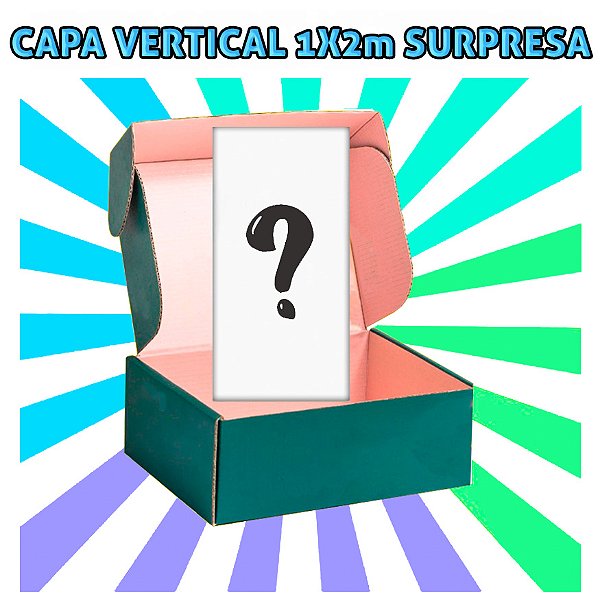 Painel De Festa Vertical 1,00X2,00 - Tema Surpresa - Mega Liquida.