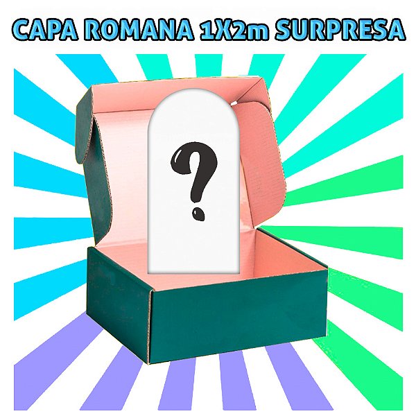 Painel Romano 1,00x2,00 - Tema Surpresa - Mega Liquida.