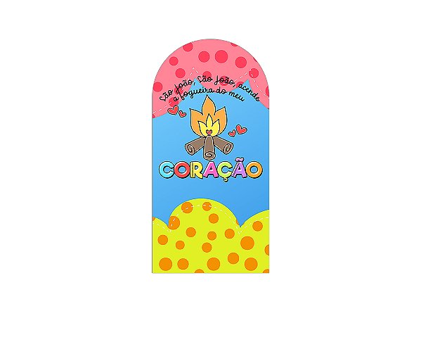 Painel Romano Veste Fácil 1,00x2,00 - Festa Junina Fogueira de São João 086