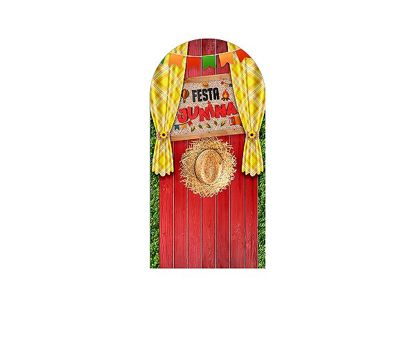 Painel Romano Veste Fácil 1,00x2,00 - Festa Junina Arraiá Cortina 074