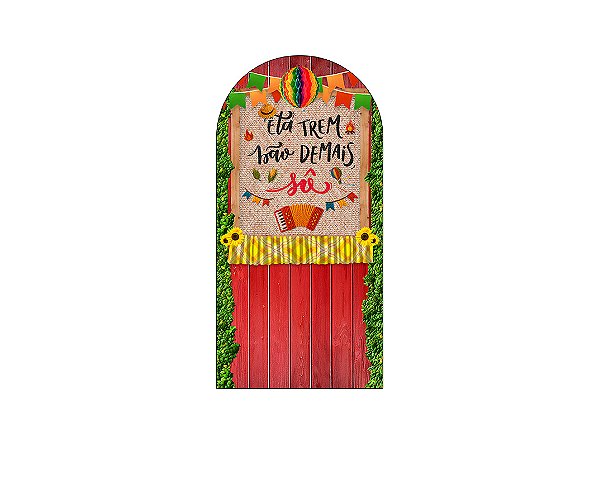 Painel De Festa Romano 1,00x2,00 - Festa Junina Eta Trem Bão Demais Sô Cortina 076