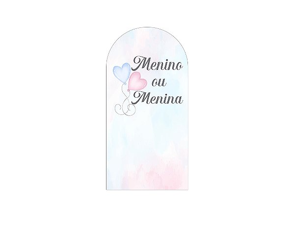 Painel Romano Veste Fácil 1,00x2,00 - Menino ou Menina Balões Azul e Rosa 061