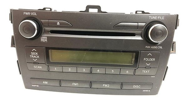 Rádio Cd Player Toyota Corolla 2009 Á 2014 8612002850A #Z2