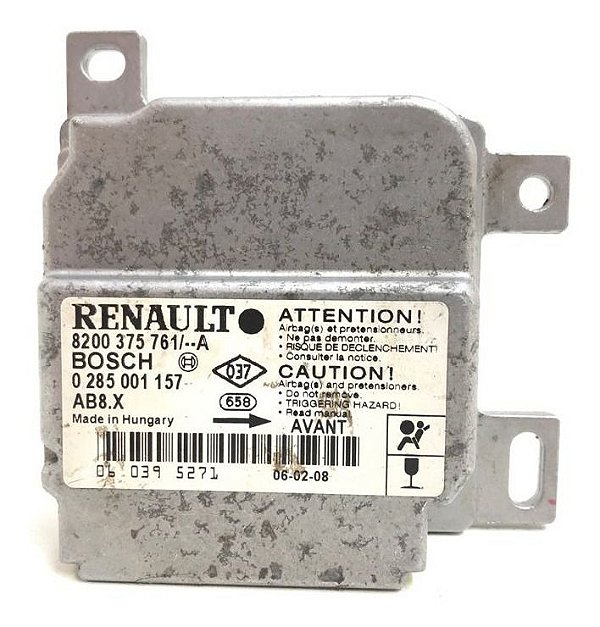 Módulo Airbag Renault Clio 2005 8200375761A Resetado C155