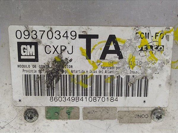 Módulo De Injeção Corsa 1.0 8V 09370349 Cxpj Ta 16265957 #11