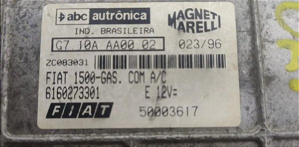 Módulo Injeção Fiat Uno Premio Elba Fiorino G710Aaa0002 #34