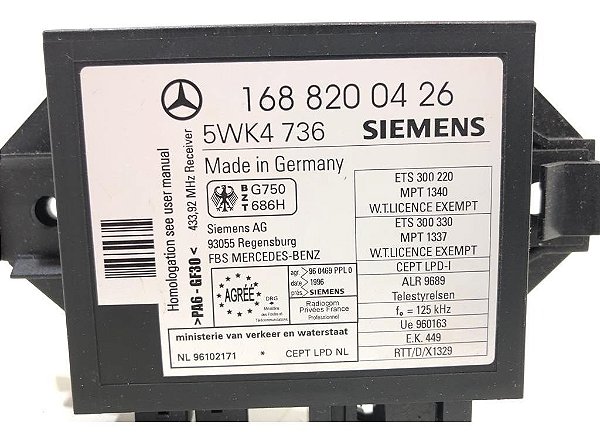 Modulo Imobilizador Mercedes Classe A 160 1999 Original C309