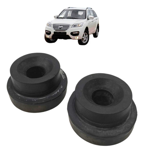 Par Bucha Suporte Inferior Radiador Lifan X60 2013 2014 2015