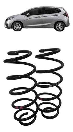 Par Molas Gnv Honda Fit / City 2009 A 2018 / Traseira