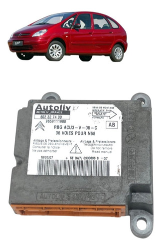 Módulo Airbag Citroen Xsara Picasso 2003 A 2008 Resetado