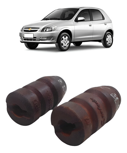 Batente Calço Mola Traseira Corsa Prisma Celta Classic Par