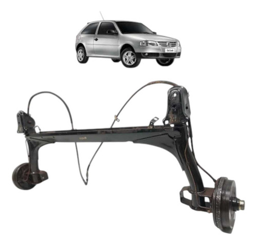 Eixo Traseiro Volkswagen Gol G4 2007 A 2013 3055011151 Preto