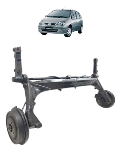 Eixo Traseiro Renault Scenic 2002 A 2008 Preto