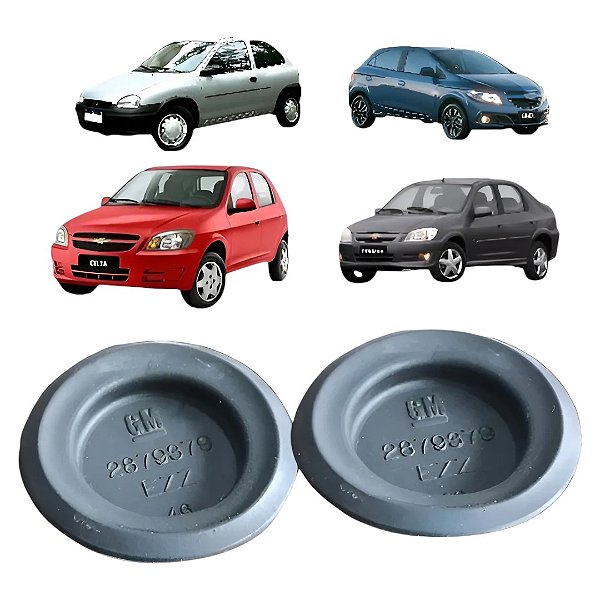 Par Tampão Borracha Assoalho Corsa Classic Celta Prisma