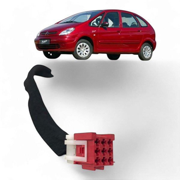 Chicote Conector Plug Botão Trava Vidro Xsara Picasso 2.0