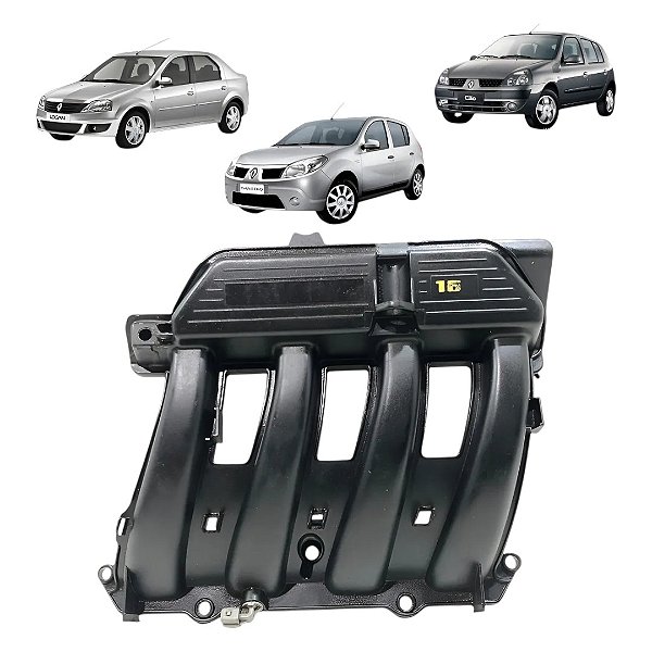 Coletor De Admissão Renault Clio Sandero Logan Scenic 1.6
