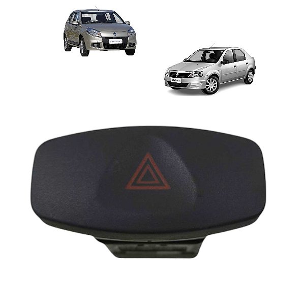 Interruptor Botão Pisca Alerta Logan Sandero 2007 A 2013