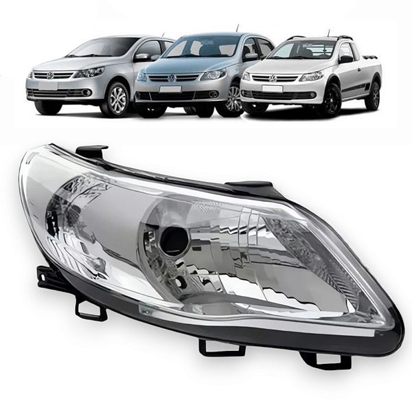 Farol Direito Gol Voyage G5 2009 2010 2011 2012 Foco Simples
