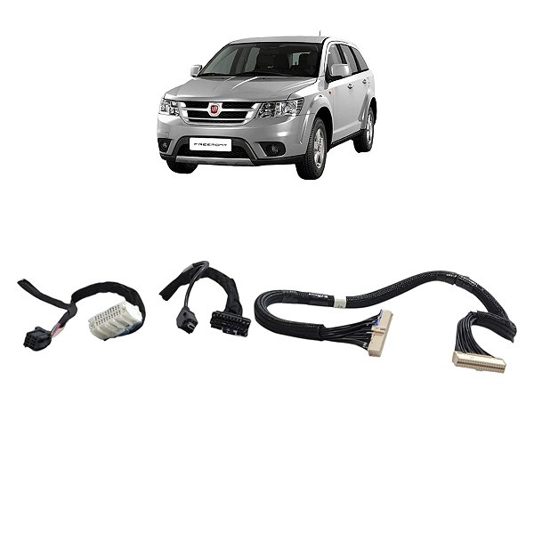 chicote conector plug central multimidia fiat freemont 2015