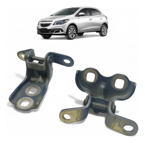 Par Dobradiça Porta Dianteira Esquerda Gm Onix 2015 A 2019