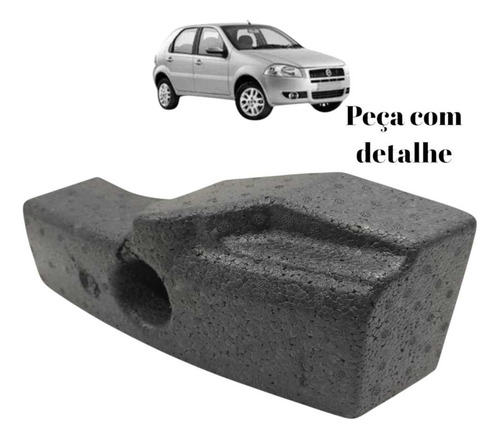 Absorvedor Parachoque Dianteiro Direito Palio 2007 A 2011 Preto