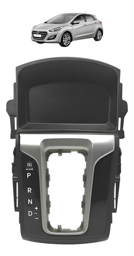 Acabamento Alavanca Marcha Hyundai I30 2015 2016 2017 A 2018 Preto Lisa