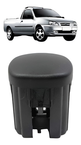 Acabamento Botão Falso Painel Ford Courier 2000 2001 A 2012 Preto