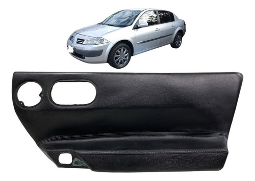 Acabamento Forro Porta Dianteira Direita Megane 2006 A 2012 Preto