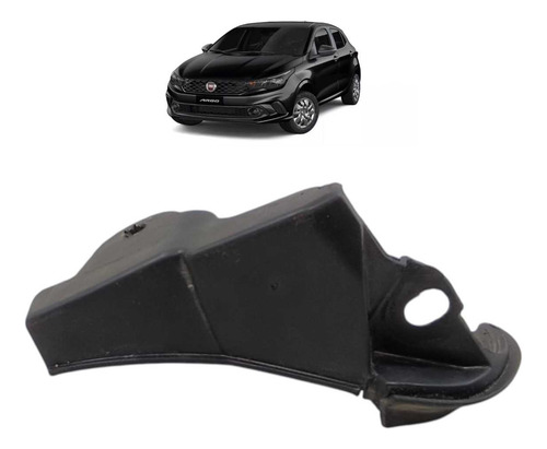 Acabamento Grade Churrasqueira Direito Fiat Argo 2017 A 2020 Preto Fosco