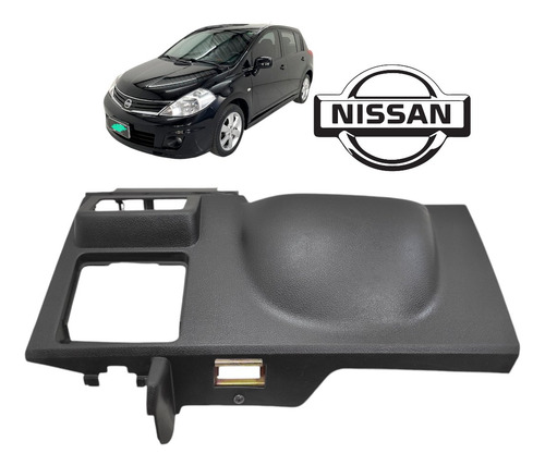 Acabamento Inferior Painel Nissan Tiida 2008 A 2013 Preto