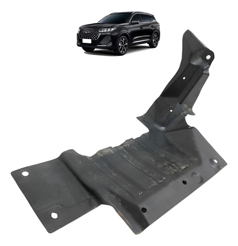 Acabamento Inferior Parachoque Esquerdo Chery Tiggo Cinza