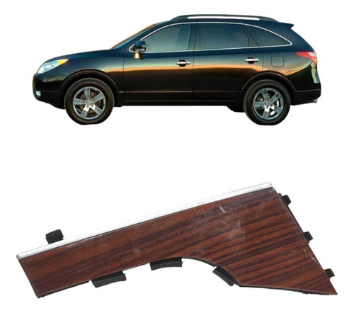 Acabamento Moldura Painel Esquerdo Vera Cruz 2007 A 2012 Marrom-escuro