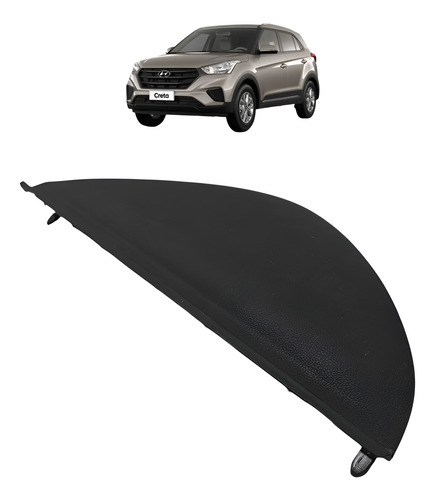 Acabamento Painel Lado Direito Hyundai Creta 2017 A 2019 Preto Listras