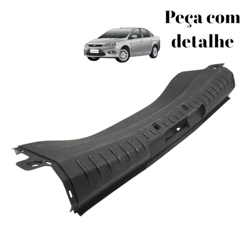 Acabamento Soleira Porta Malas Ford Focus Sedan 2009 A 2013 Preto