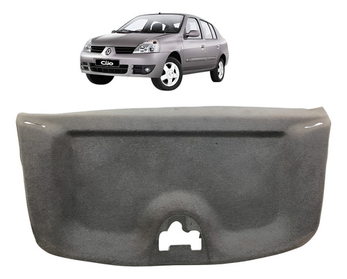 Acabamento Tampão Traseiro Renault Clio Sedan 2003 2004 2005 Cinza