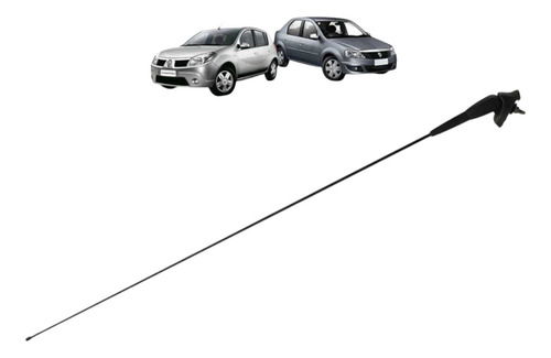 Antena Teto Renault Sandero Logan 2009 2010 2011 2012 2013 Preto