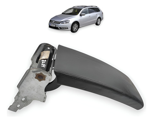 Apoio Descanso Braço Vw Passat Variant 2013 Original Preto