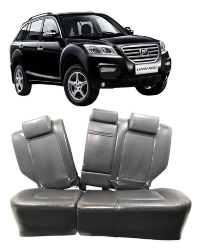Banco Assento Traseiro Lifan X60 2013 2014 2015 2016 2017 Preto