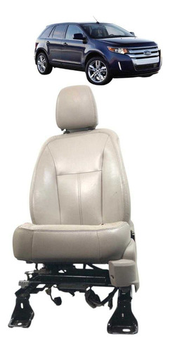 Banco Couro Dianteiro Esquerdo Ford Edge 2009 2010 2011 2012 Bege
