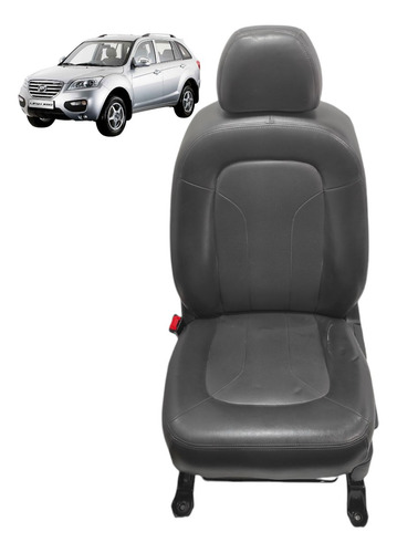 Banco Couro Dianteiro Esquerdo Lifan X60 2013 2014 2015 2016 Preto