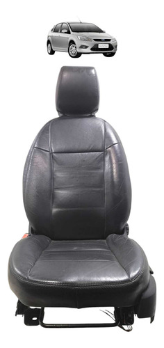 Banco Couro Dianteiro Esquerdo Motorista Focus 2009 A 2013 Preto