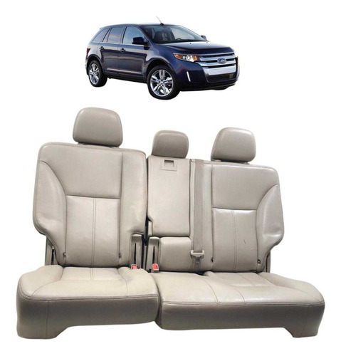 Banco Couro Traseiro Ford Edge 2009 2010 2011 2012 Completo Bege