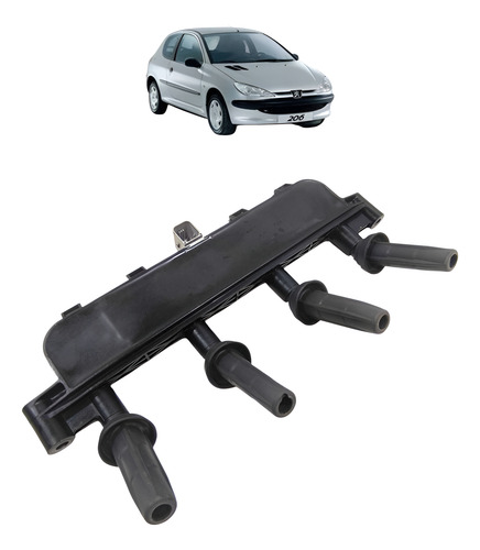 Bobina Ignição Peugeot 206 207 Citroen C3 1.4 2005 A 2012