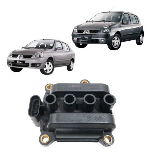 Bobina Renault Clio Sandero Logan 1.0 Flex 2008/2009/2010