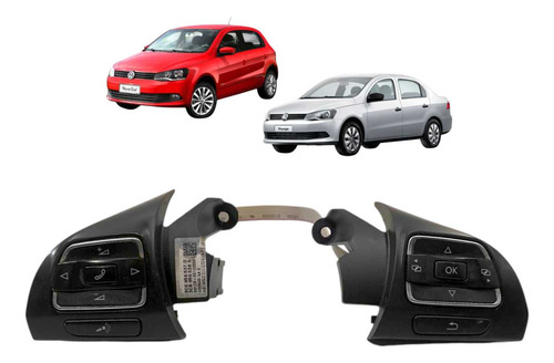 Botão Comando Som Volante Gol Voyage G6 2013 2014 2015 2016
