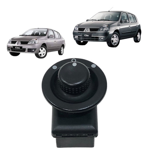 Botão Espelho Retrovisor Elétrico Renault Clio Sandero Logan