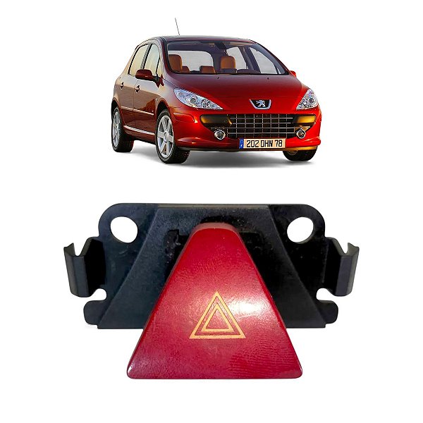 Botão Pisca Alerta Peugeot 307 2007 2008 2009 2010 2011 2012