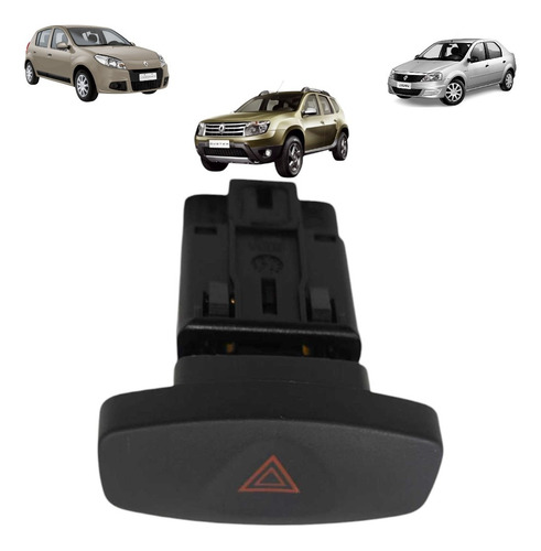 Botão Pisca Alerta Renault Duster Sandero Logan 2012 A 2015