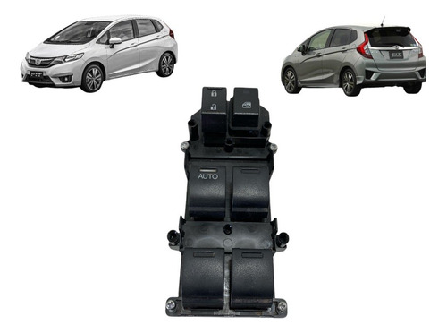 Botão Vidro Elétrico Dianteiro Esquerdo New Fit 2015 A 2017